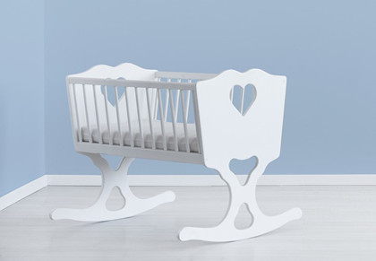A baby cradle