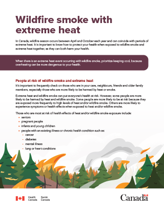 Wildfire smoke 101: Combined wildfire smoke and heat