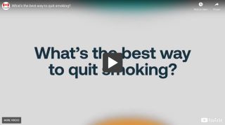 A video thumbnail for What's the best way to quit smoking?