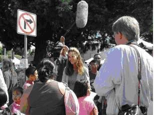 Health fair with state first  lady Maria Shriver promoting food stamps