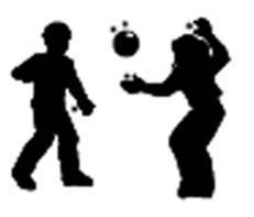 Figure 5 shows a picture of two children tossing a ball between them as an example of indirect contact exposure to an infectious source.