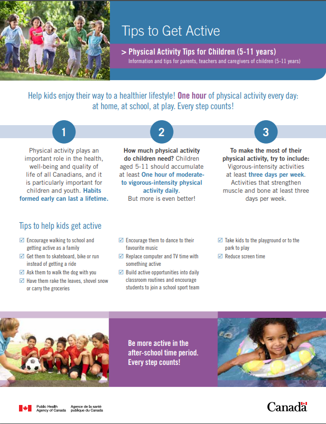 Tips to Get Active (PDF Document - 355 KB - 2 pages)