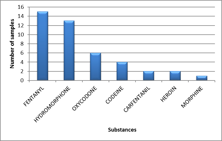 Main opioids identified in Saskatchewan in 2019