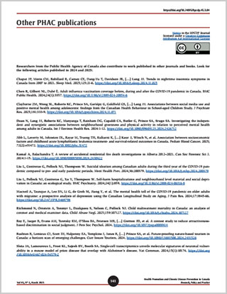 Other PHAC publications