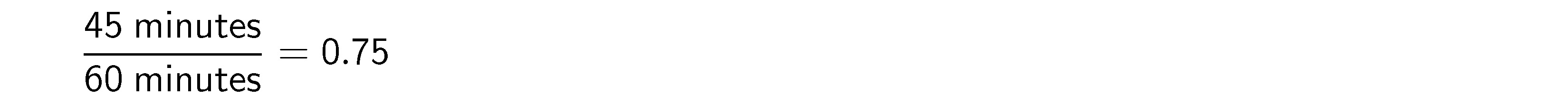 Figure 5. Example calculation of the weighting factor for an interval