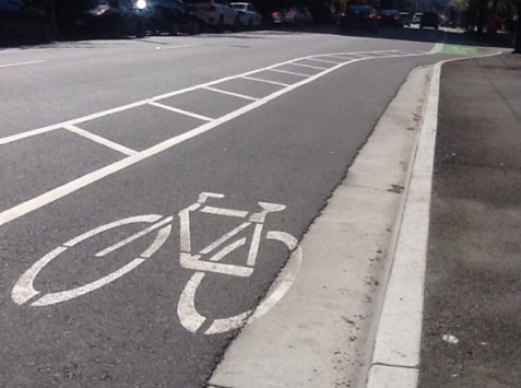 Painted bike lane 1