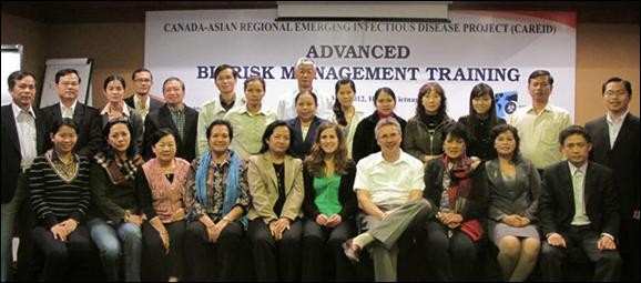 Dr. Wagener with participants at the Advanced Biorisk Management 
Training Workshop in Hanoi, Vietnam. 