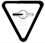 X-Radiation warning sign