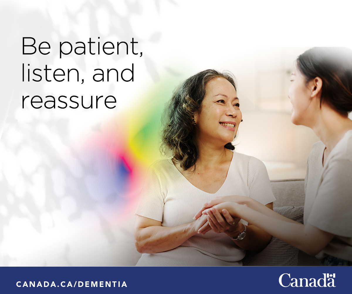 Be patient, listen and reassure