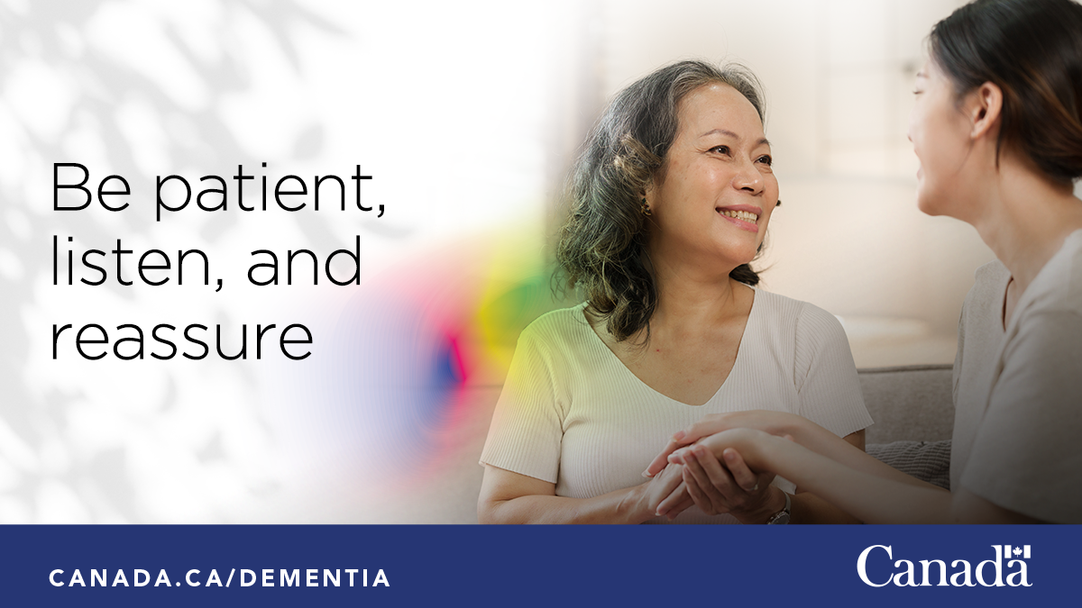 Be patient, listen and reassure