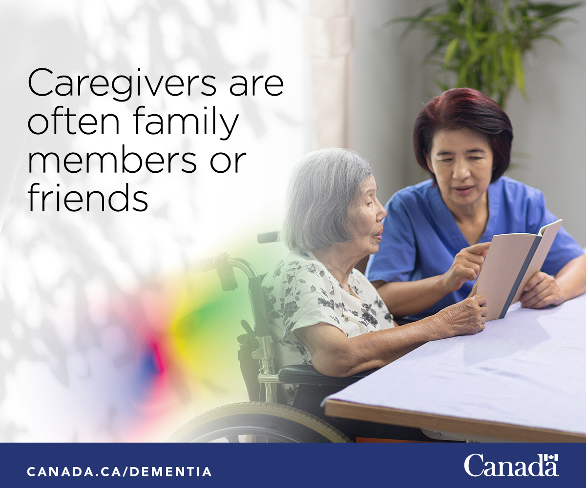 Caregivers are often family members or friends