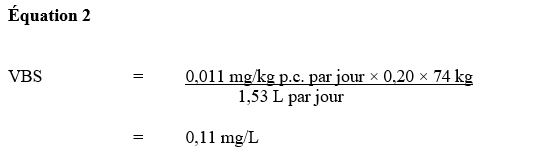 Équation 1. La version textuelle suit.