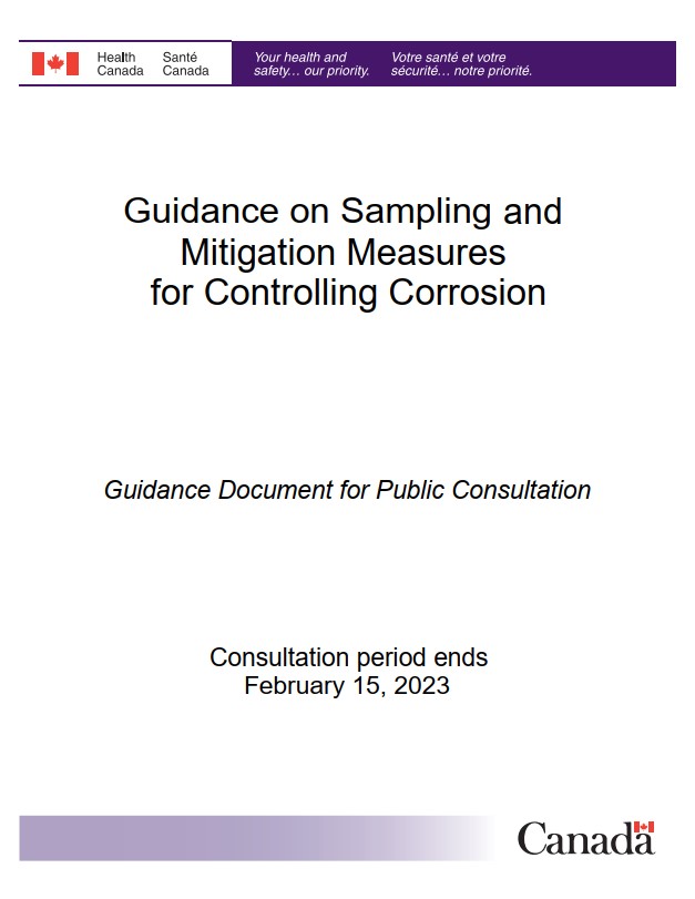 Draft guidance on sampling and mitigation measures for controlling corrosion: Overview