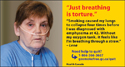 Woman with emphysema.