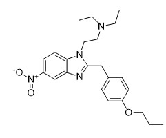 La structure chimique de la protonitazène