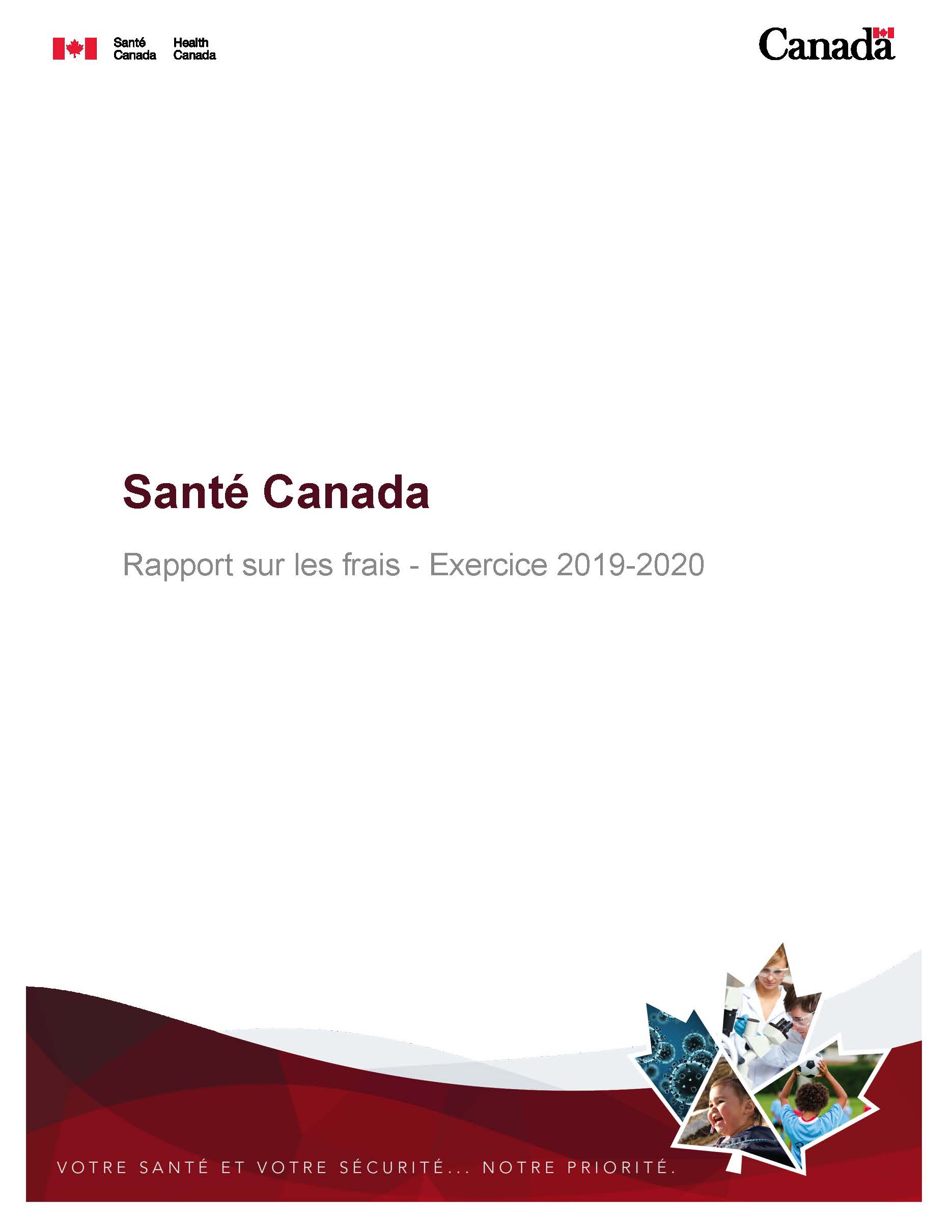Le Rapport sur les frais de 2019 à 2020