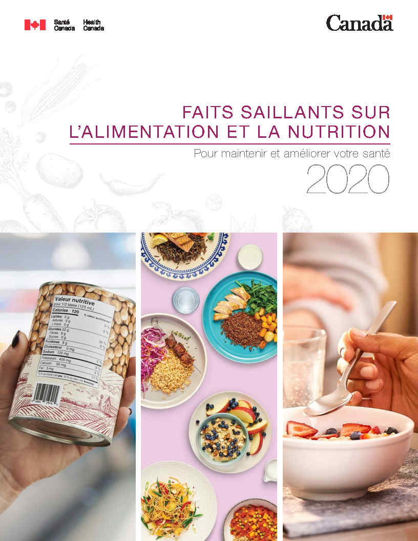 Faits saillants sur l'alimentation et la nutrition 2020&nbsp;: Pour maintenir et améliorer votre santé
