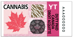 Excise stamp colour: pink