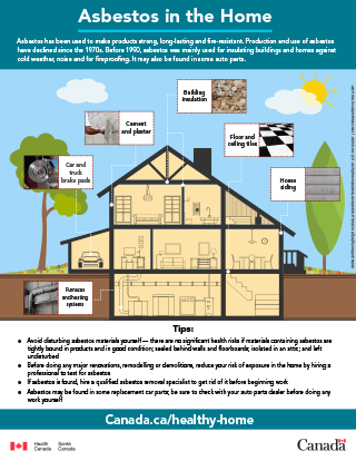 Asbestos in the home infographic thumbnail