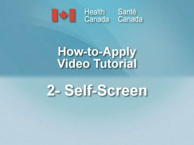 How-to-Apply Video Tutorial Step 2 -  Self Screen