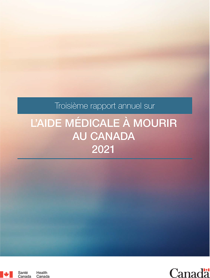 Troisième rapport annuel sur l'aide médicale à mourir au Canada
2021