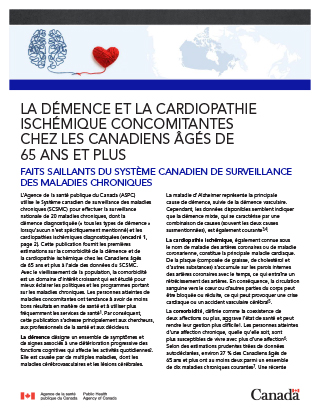 La démence et la cardiopathie ischémique concomitantes chez les Canadiens âgés de 65&nbsp;ans et plus