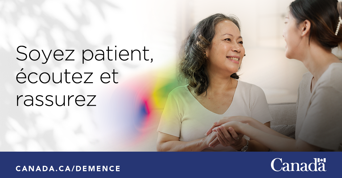 Soyez patient, écoutez et rassurez