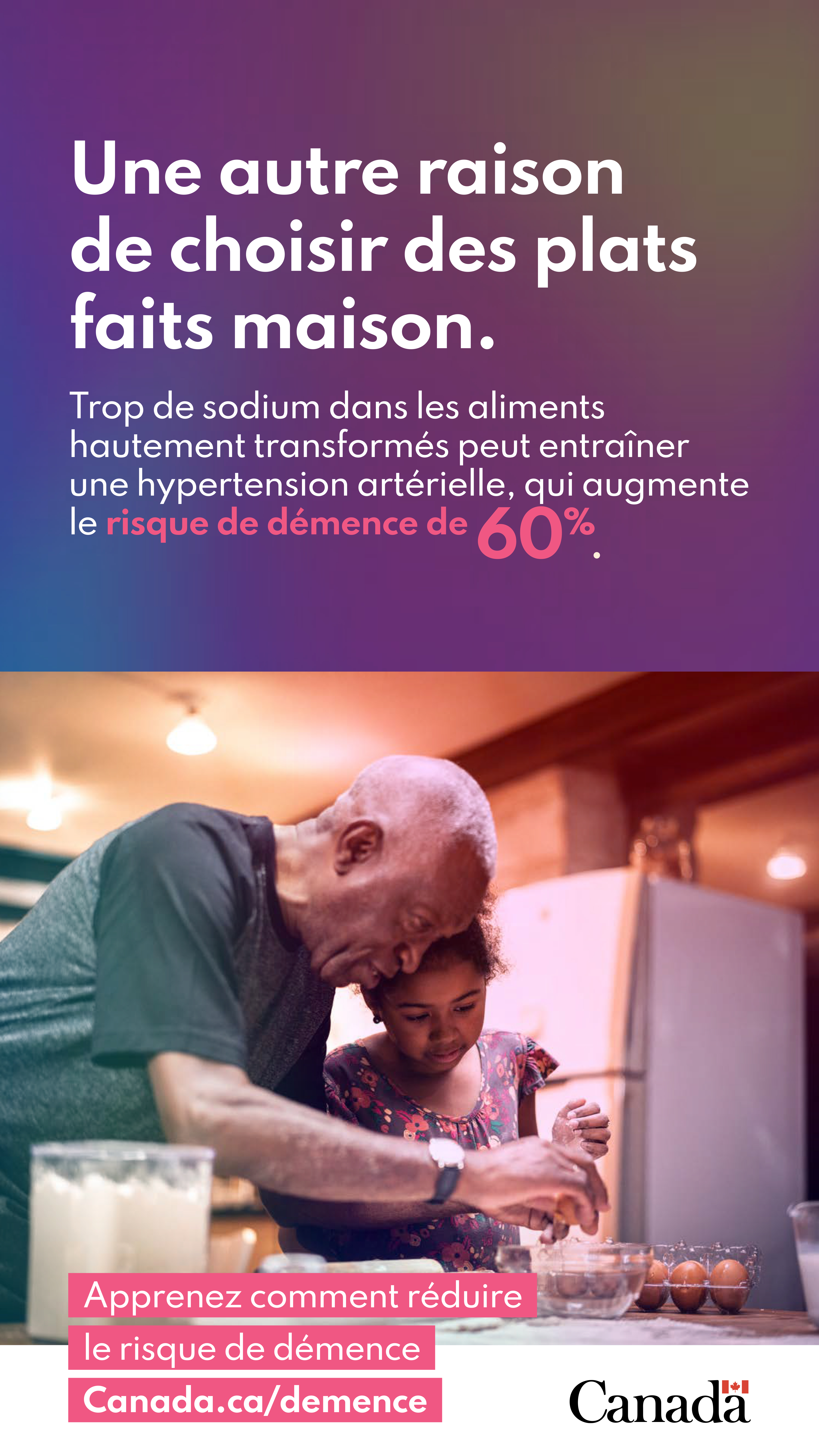 Facteur de risque de démence – image sur l'hypertension artérielle pour les histoires Facebook et Instagram