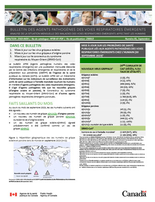Bulletin des agents pathogènes des voies respiratoires émergents