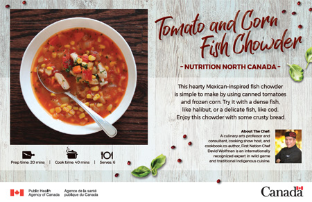 Tomato and Corn Fish Chowder