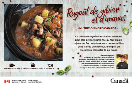 Ragoût de gibier et d'ananas