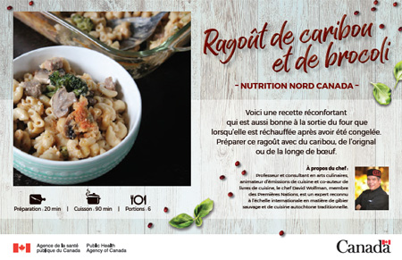 Ragoût de caribou et de brocoli