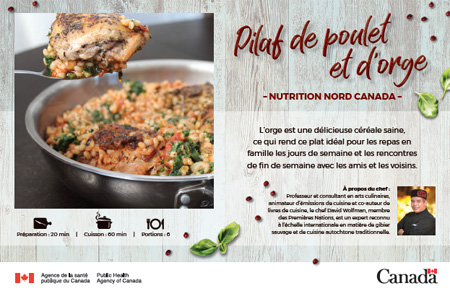 Pilaf de poulet et d'orge